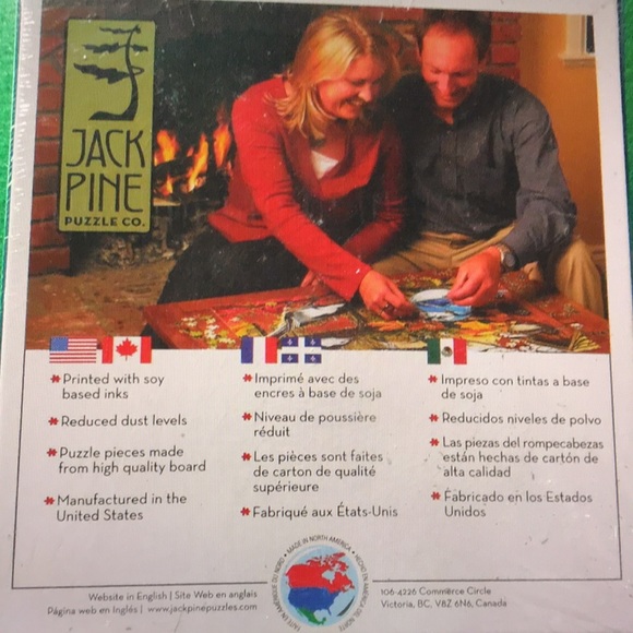 New 1000 Piece Jack Pine Village Tree Christmas Puzzle - Picture 4 of 5